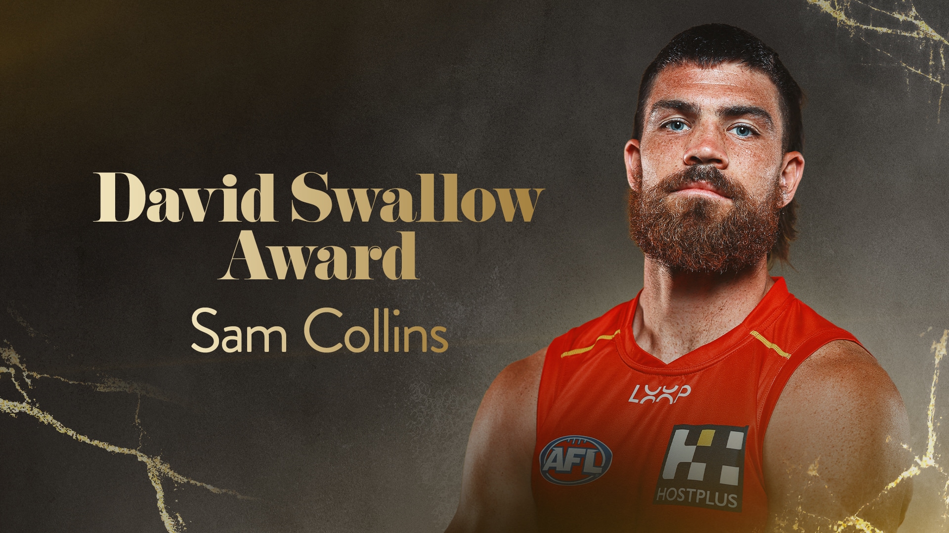 Sam Collins Sam Collins claims David Swallow Award